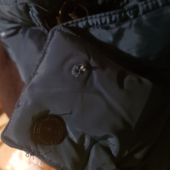Canada Weather Gear Peacock & Light Brown Fuzzy Puffer Parka (L) NWT (snap) - Picture 2 of 6